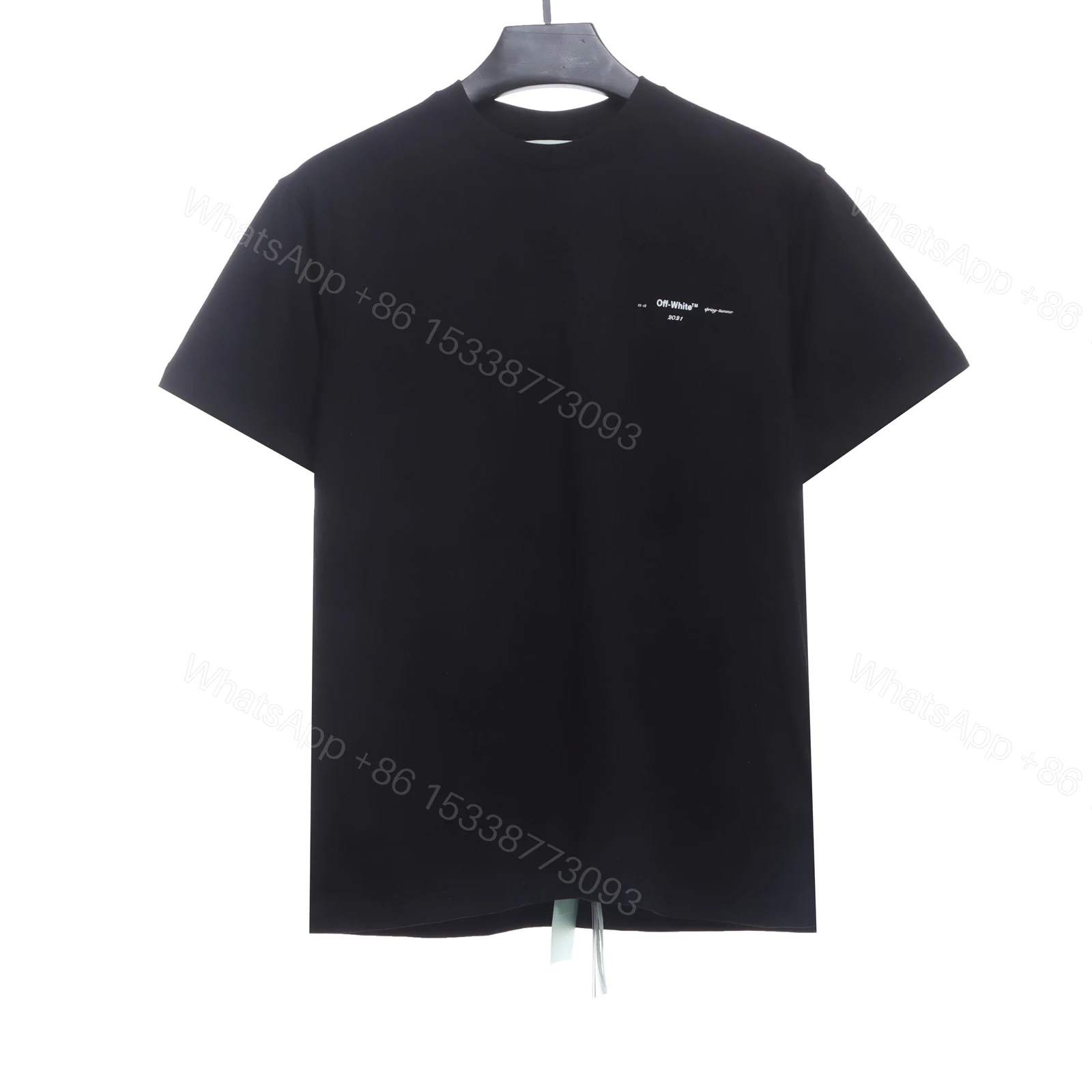 View 2 of Off-White Oil Painting Printing Black T-Shirt