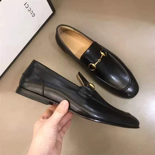 View 8 of GUCCI JORDAAN LEATHER LOAFER – LDG016