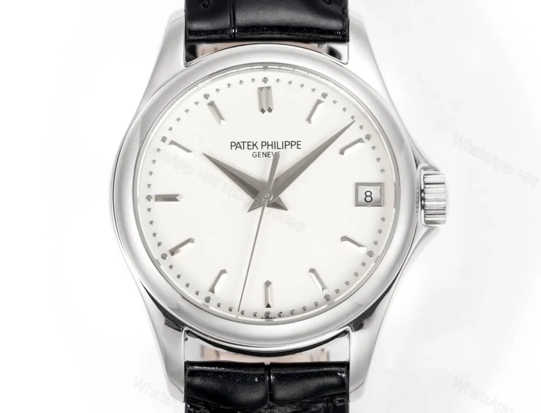 Patek Philippe Calatrava 5196 White Gold Silver 5196G-001 — view 1