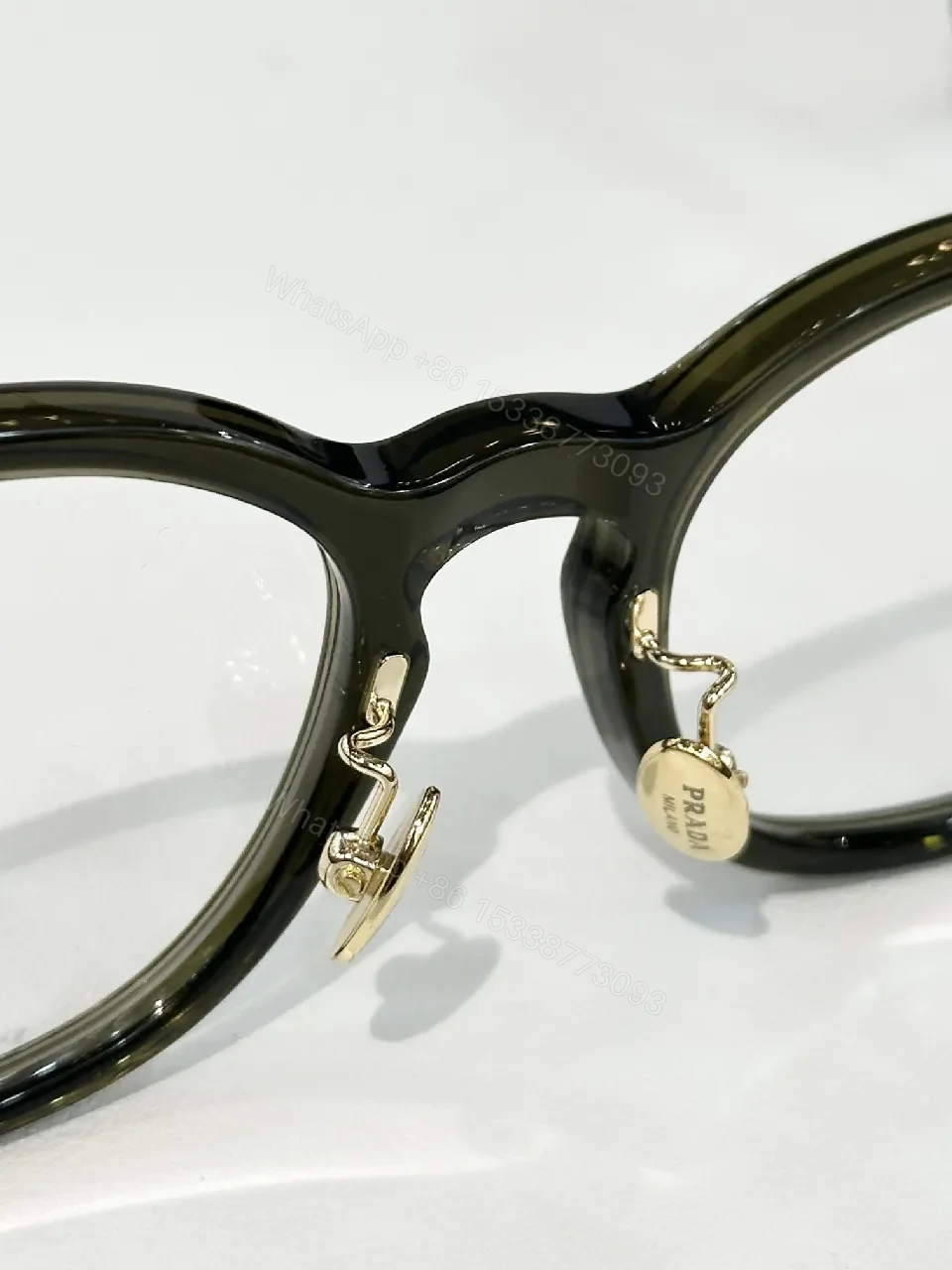View 7 of Clear Acetate Frames + Gold Accents + Modern Luxe Eyewear + Signature Transparency + Eyeglasses