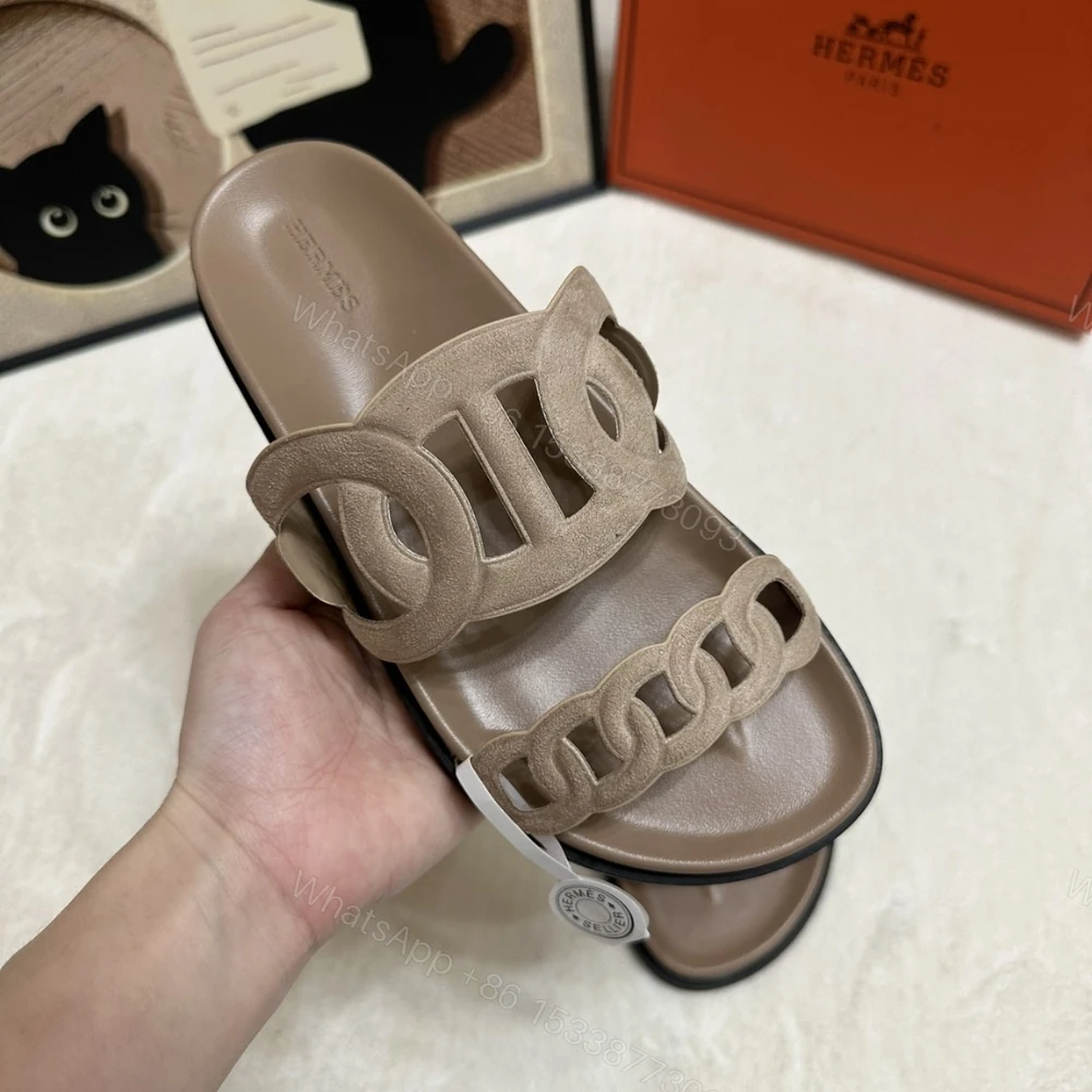 View 6 of HERMES EXTRA SANDAL BEIGE ARGILE H222301Z 1J380