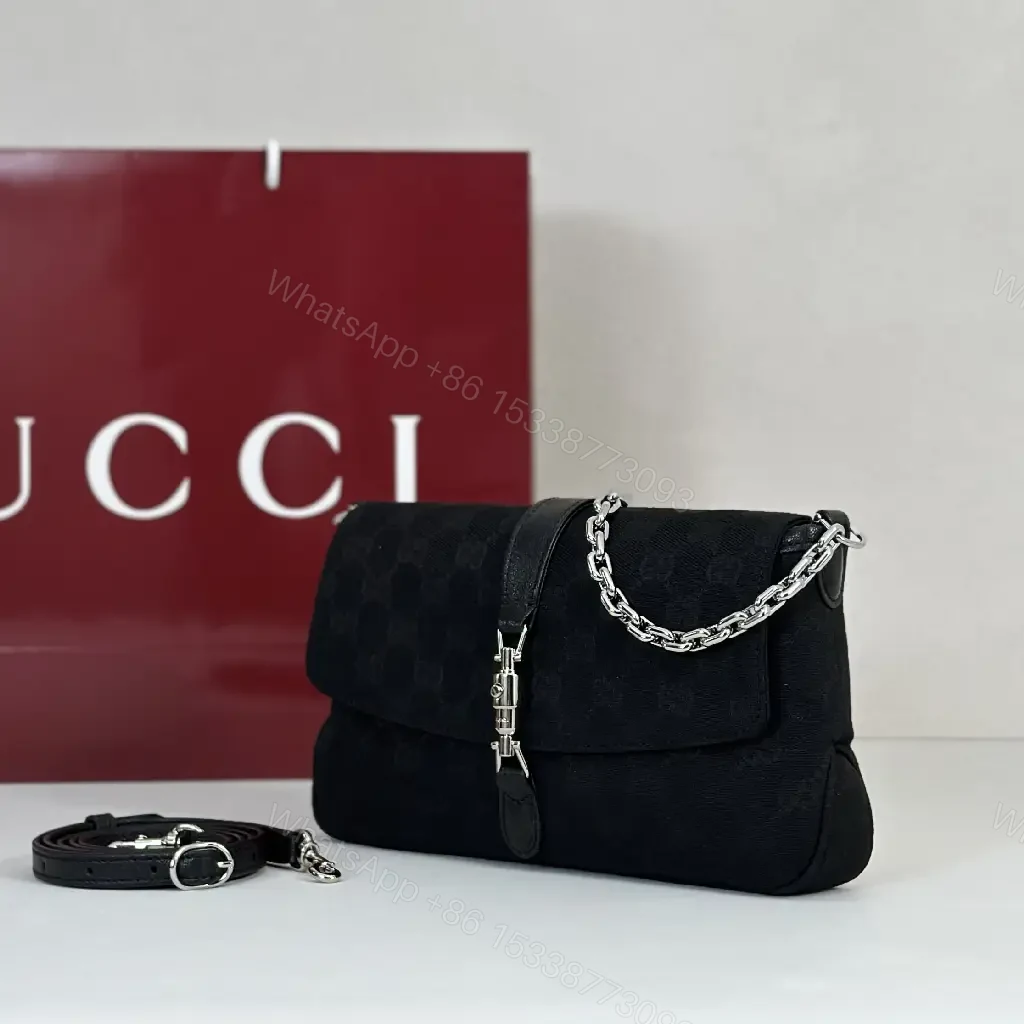 View 6 of Black Textured Mini Shoulder Bag - Chain+Leather Strap, Silv Hardware