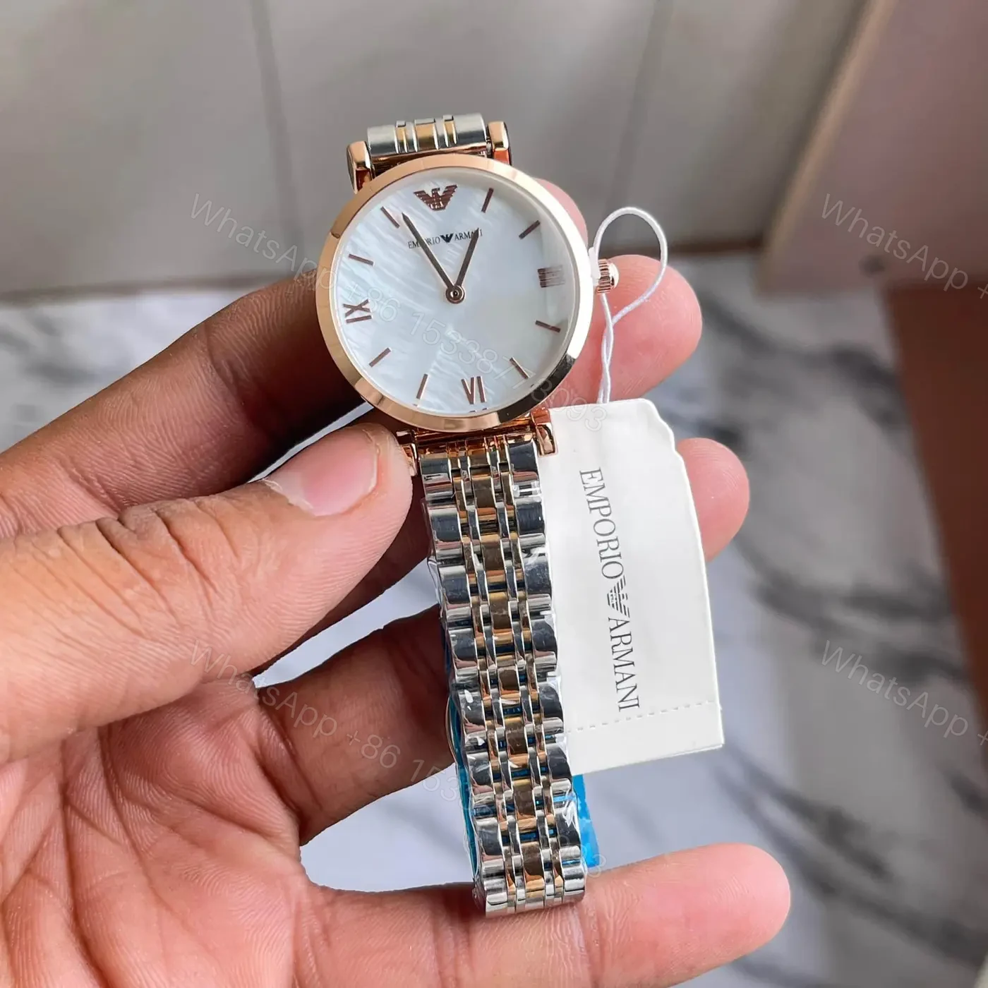 Emporio Armani Slim Collection 32MM Diamonds Dial Quartz — view 1