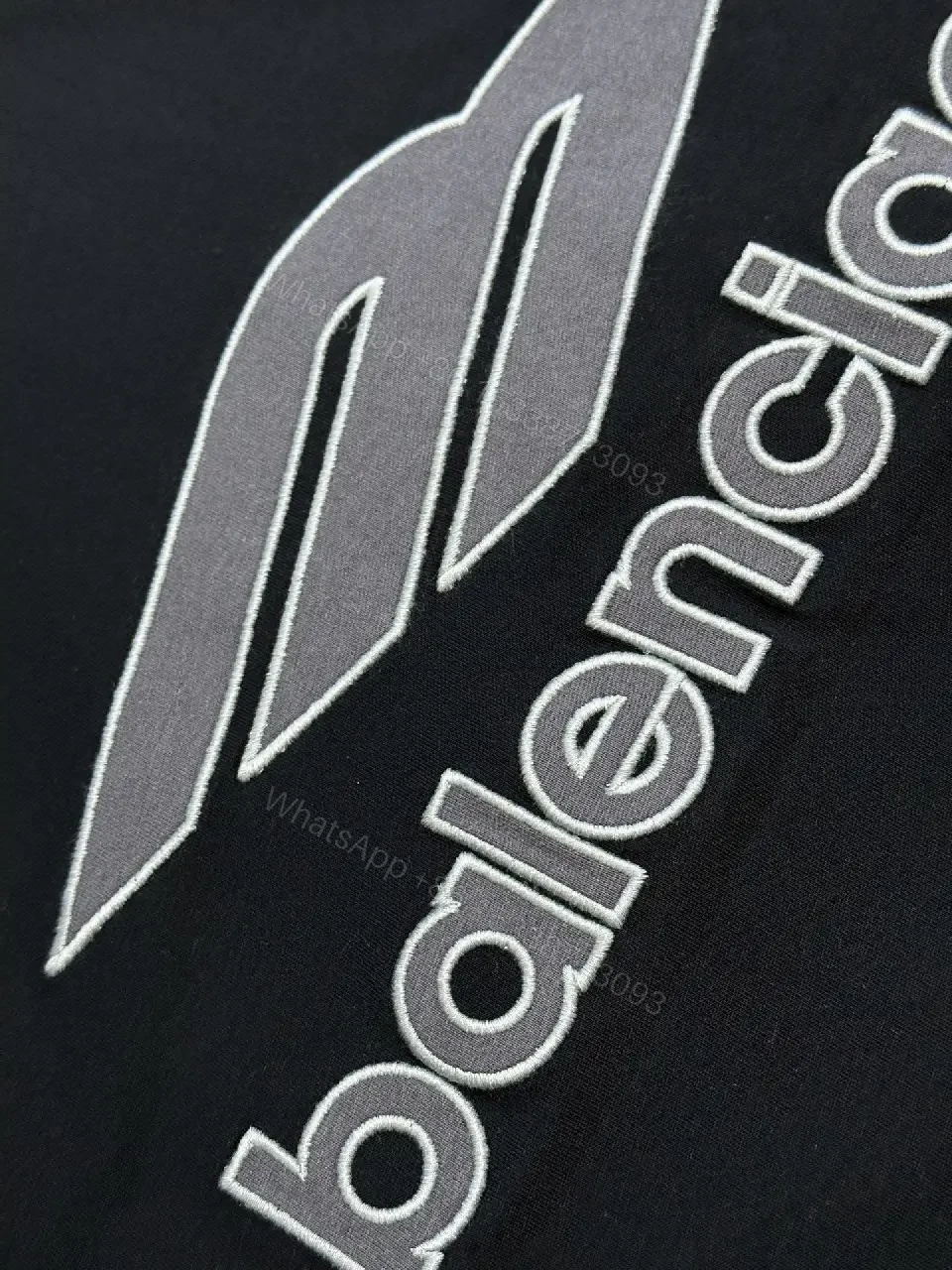 View 9 of Bold Jersey Hybrid Tee: Luxe Detailing, Oversized Logo Statement