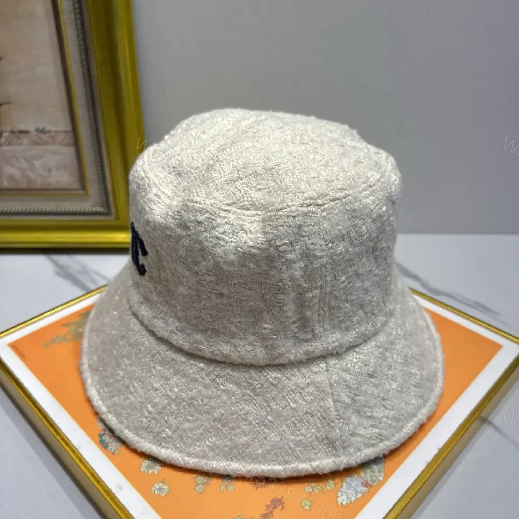 View 3 of Tweed Bucket Hat with Light-Reflective Luxe Detail