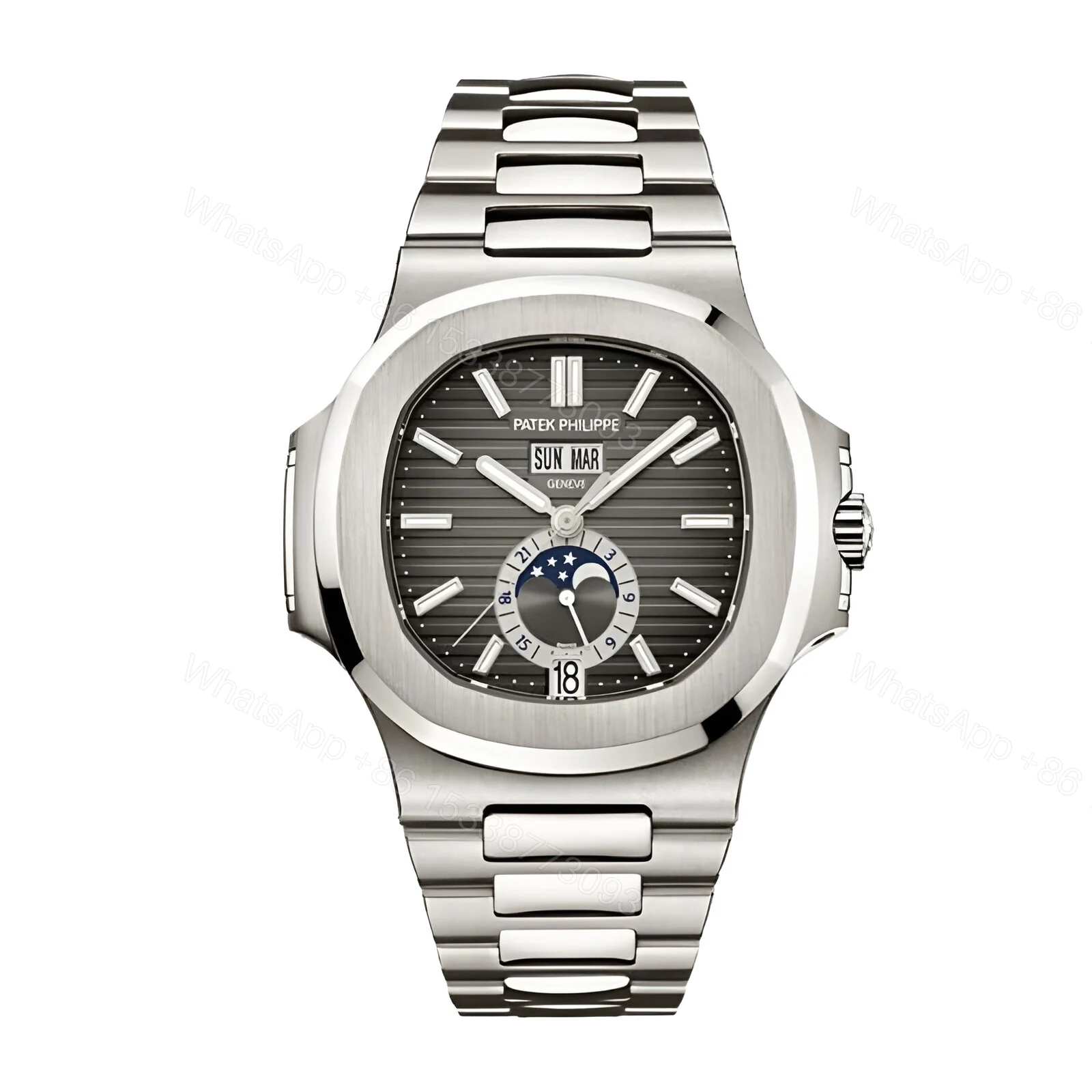 Patek Philippe Nautilus Black Dial Replica — view 1