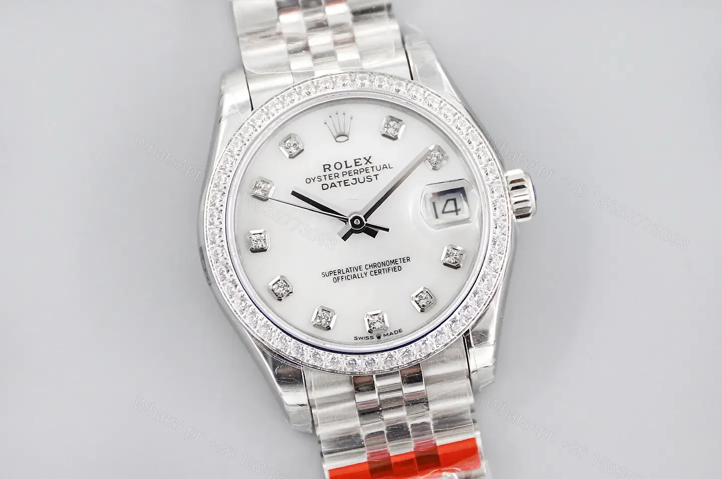 View 2 of Rolex Datejust 31 278384RBR Diamond MOP Dial Jubilee Bracelet Watch 278384RBR-0008
