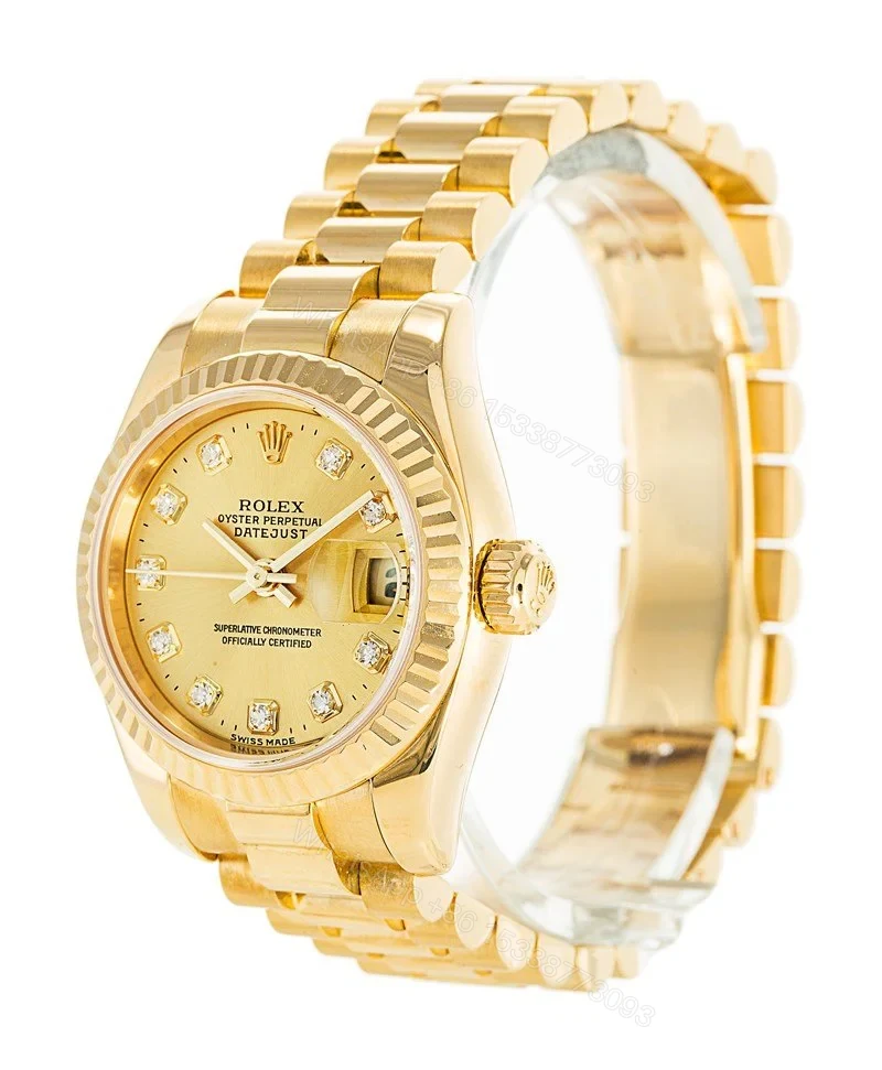 View 2 of Replica Rolex Datejust Gold Dial 179178 26 mm