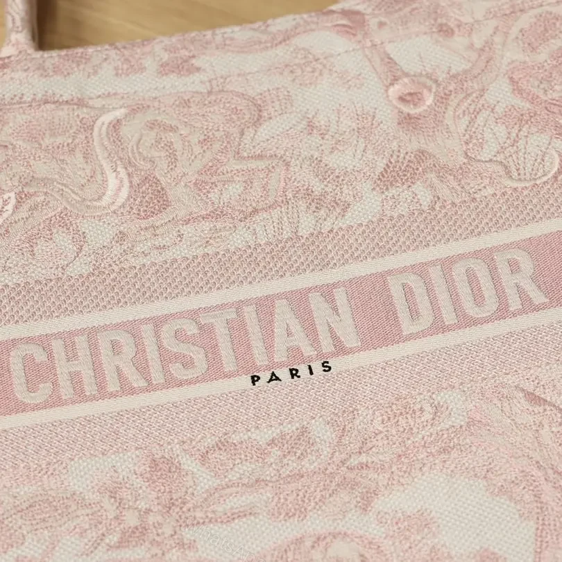 View 8 of 高仿Dior*BookTote系列粉色茹伊L手袋