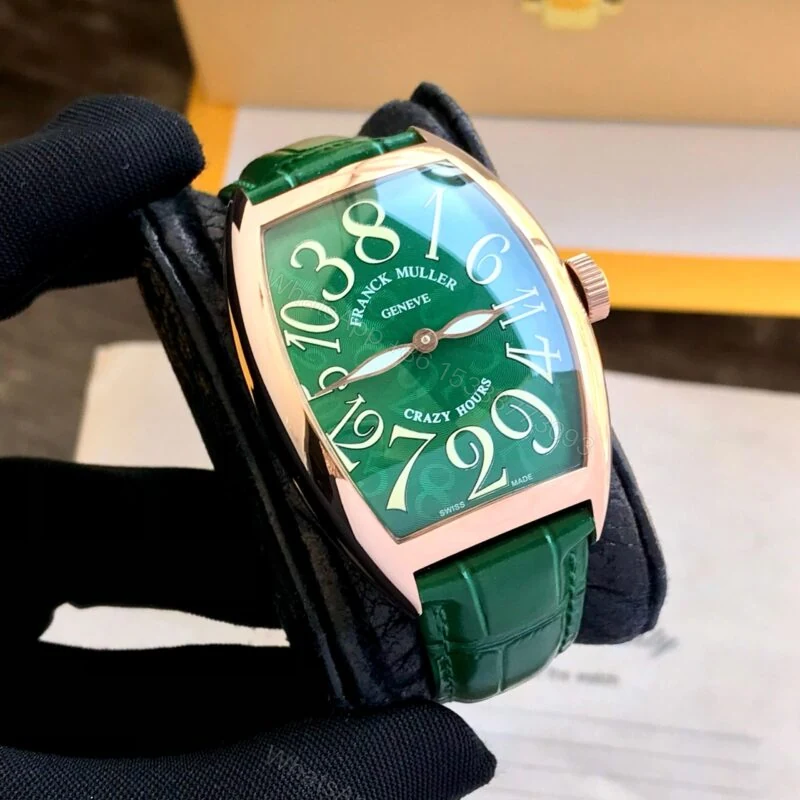Franck Muller Crazy Hours Rose Gold Green 40mm Automatic — view 1