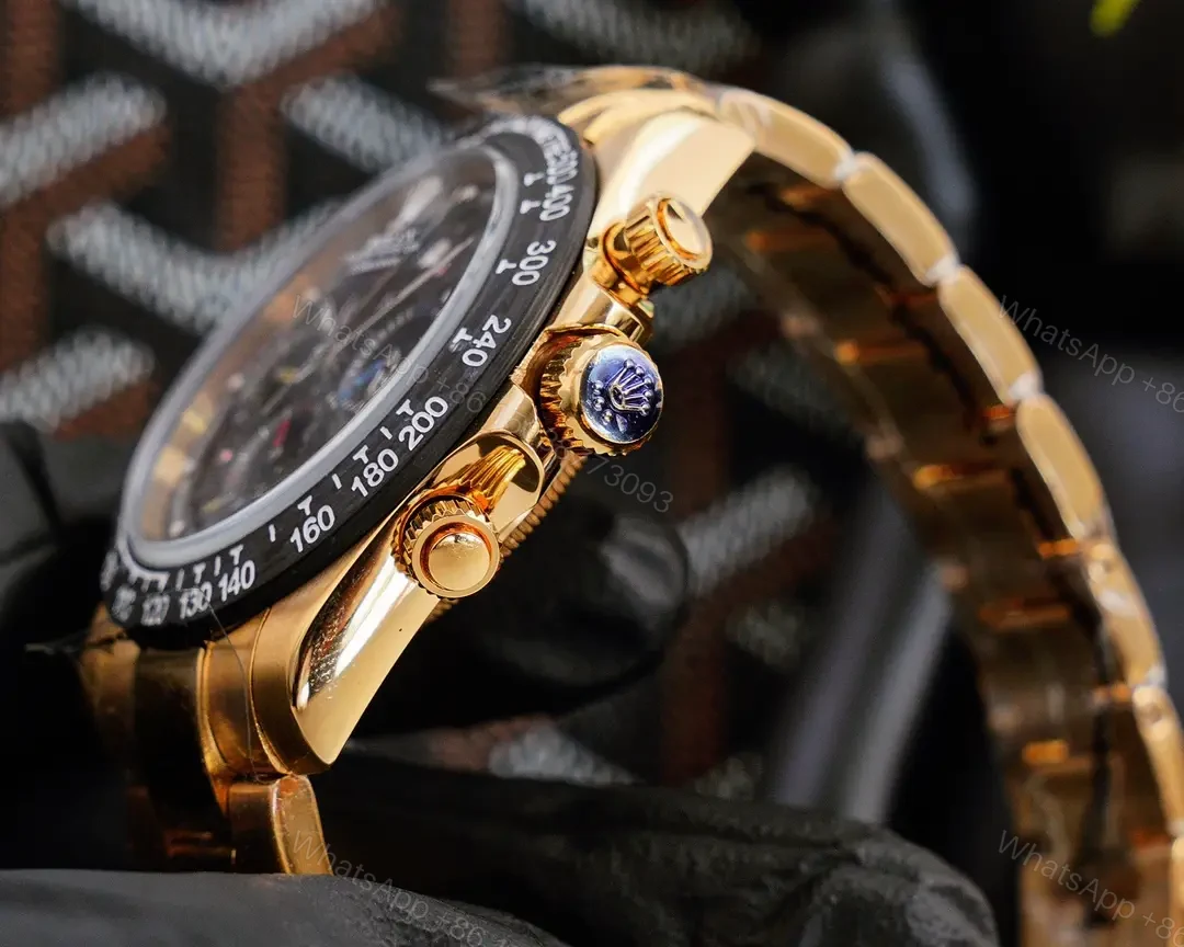 View 3 of Best Rolex Daytona Skeleton replica 43MM Gold Oyster Bracelet Edition ROLEX-DAYTONA-SKEL-GOLD-43