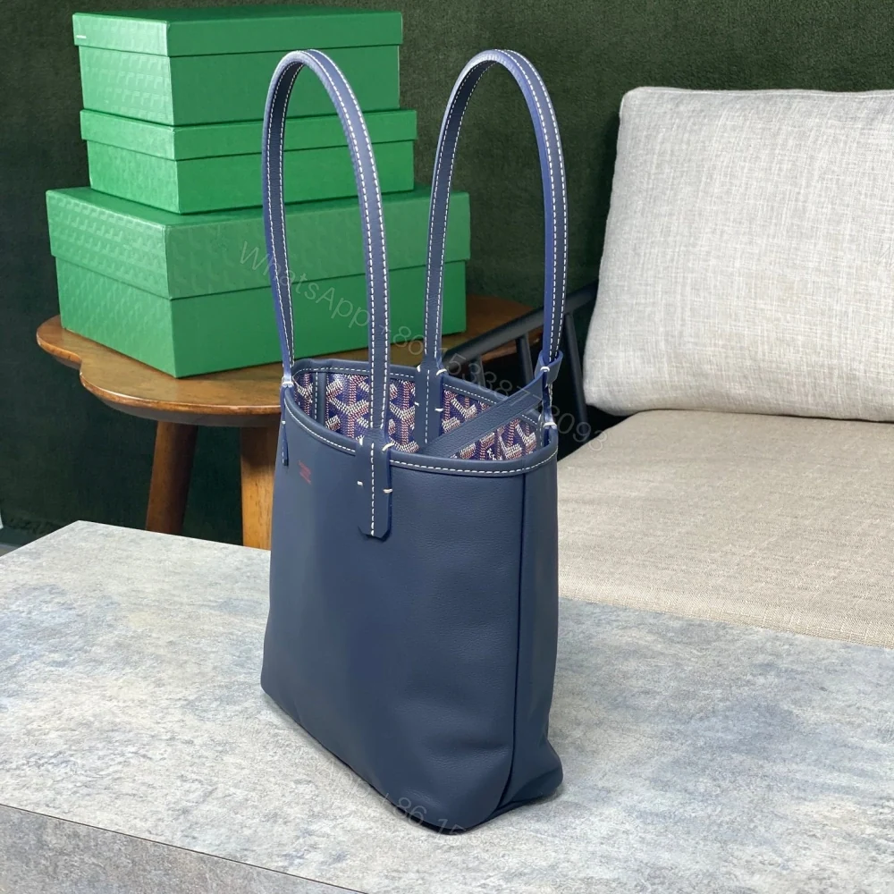 View 4 of 高仿Goyard*GY10184雙面兩用MiniTote手袋深藍免檢版