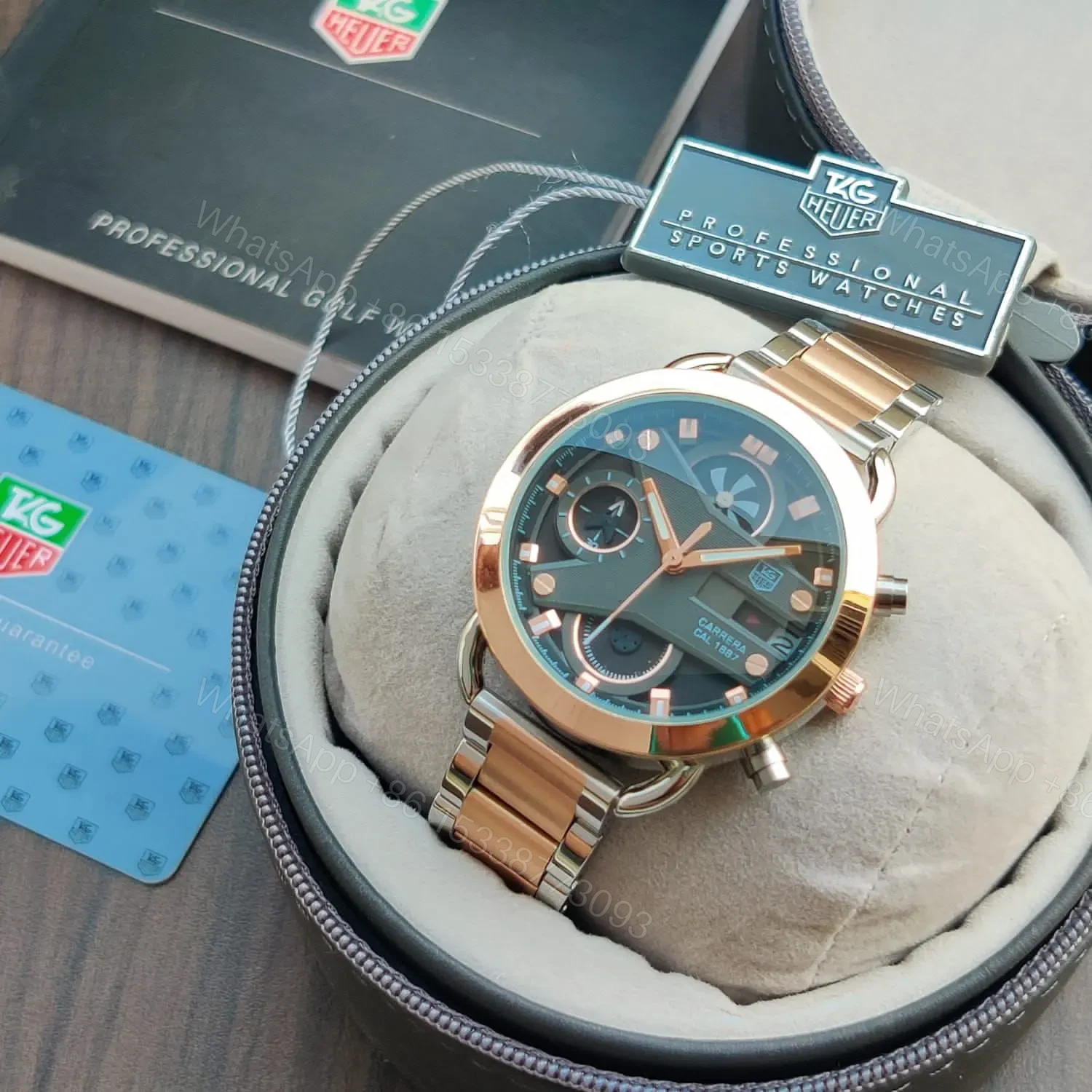# Tag Heuer Full Rosegold Ladies Watch😍 # For Women’s # 7AA # Grand Carrera CR7 — view 1