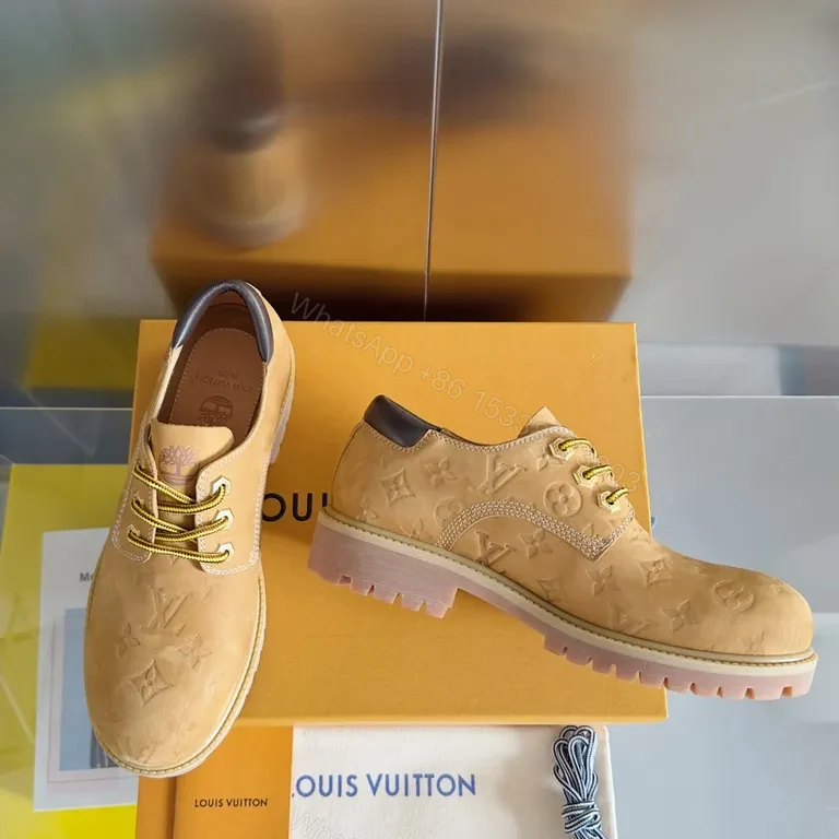 View 3 of Warm LV Monogram Leather High-Top Sneakers