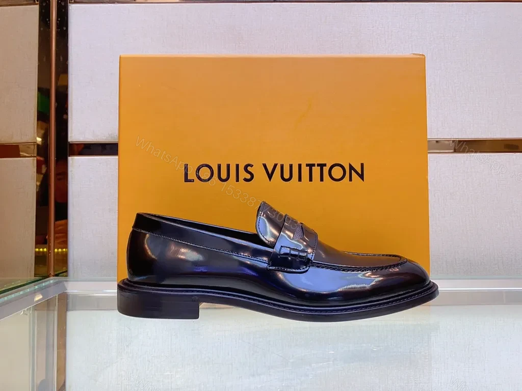 View 3 of Polished Patent Penny Loafers â€” All-Day Comfort, LV Style