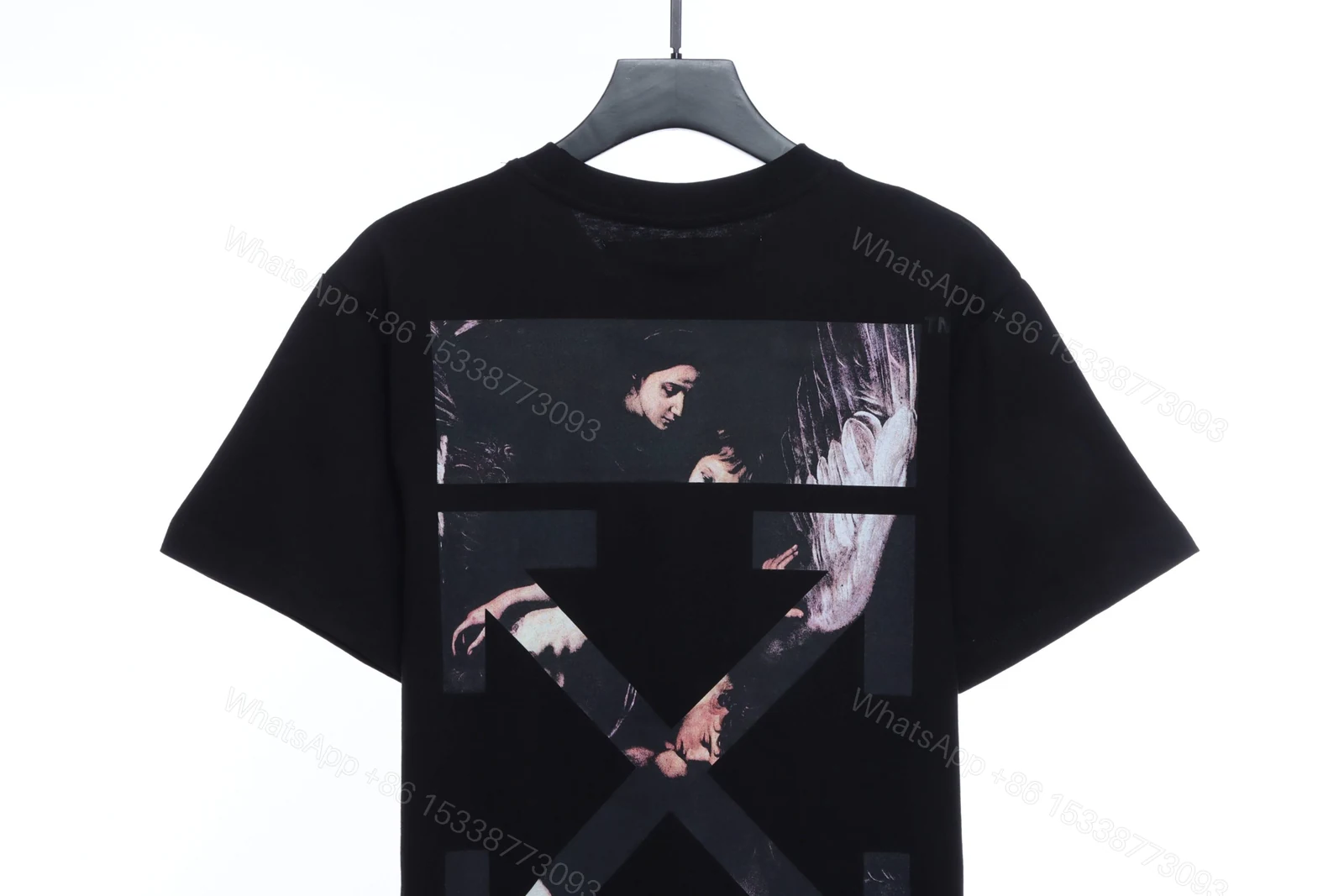 View 5 of Off-White Angel Oil Painting T-Shirt
