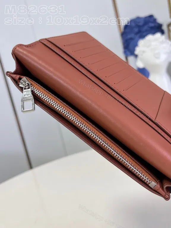 View 7 of Tactile Epi Wallet - Cognac Leather, Designer-Style Card Organizer