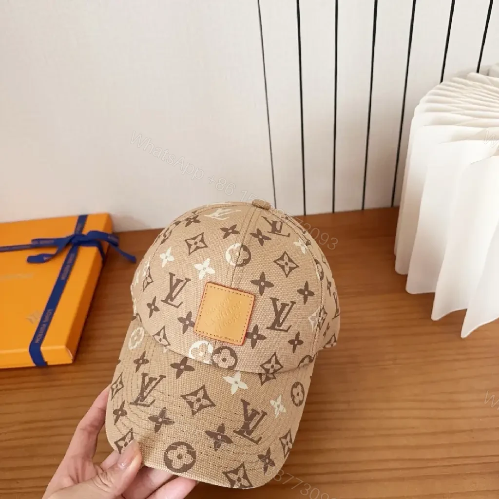 View 4 of Casual Luxe Cotton-Baseball Cap with Monogram Pattern