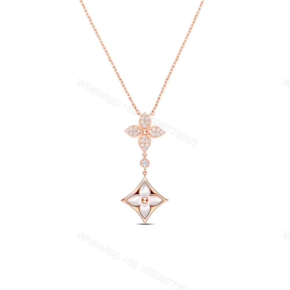 Louis Vuitton Color Blossom Double Star Necklace Q94676 — view 1