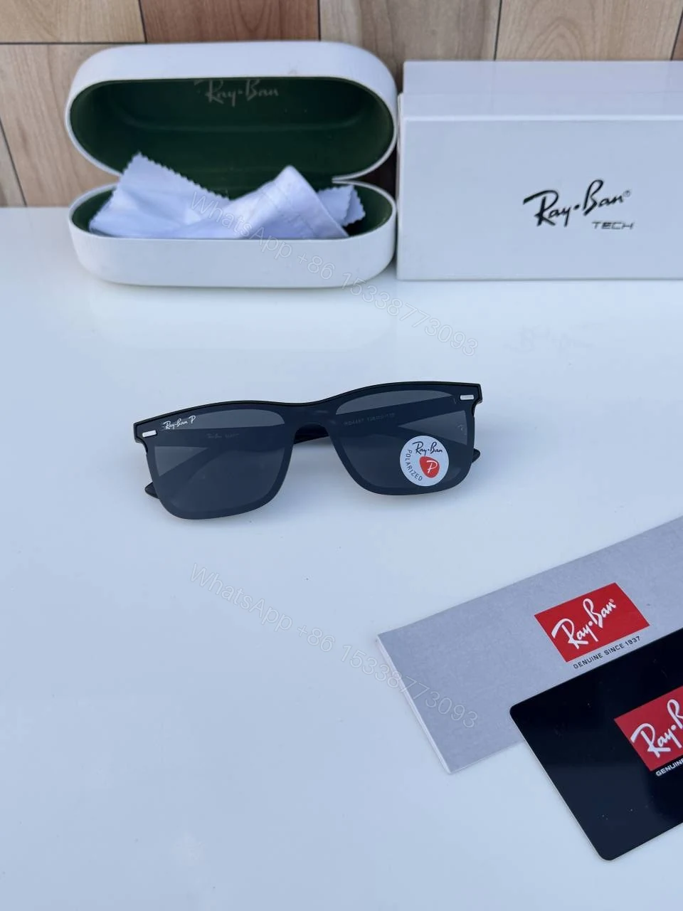 View 2 of First Copy Ray Ban 4487 Black Premium Designer Sunglasses UV Protection Luxury Eyewear