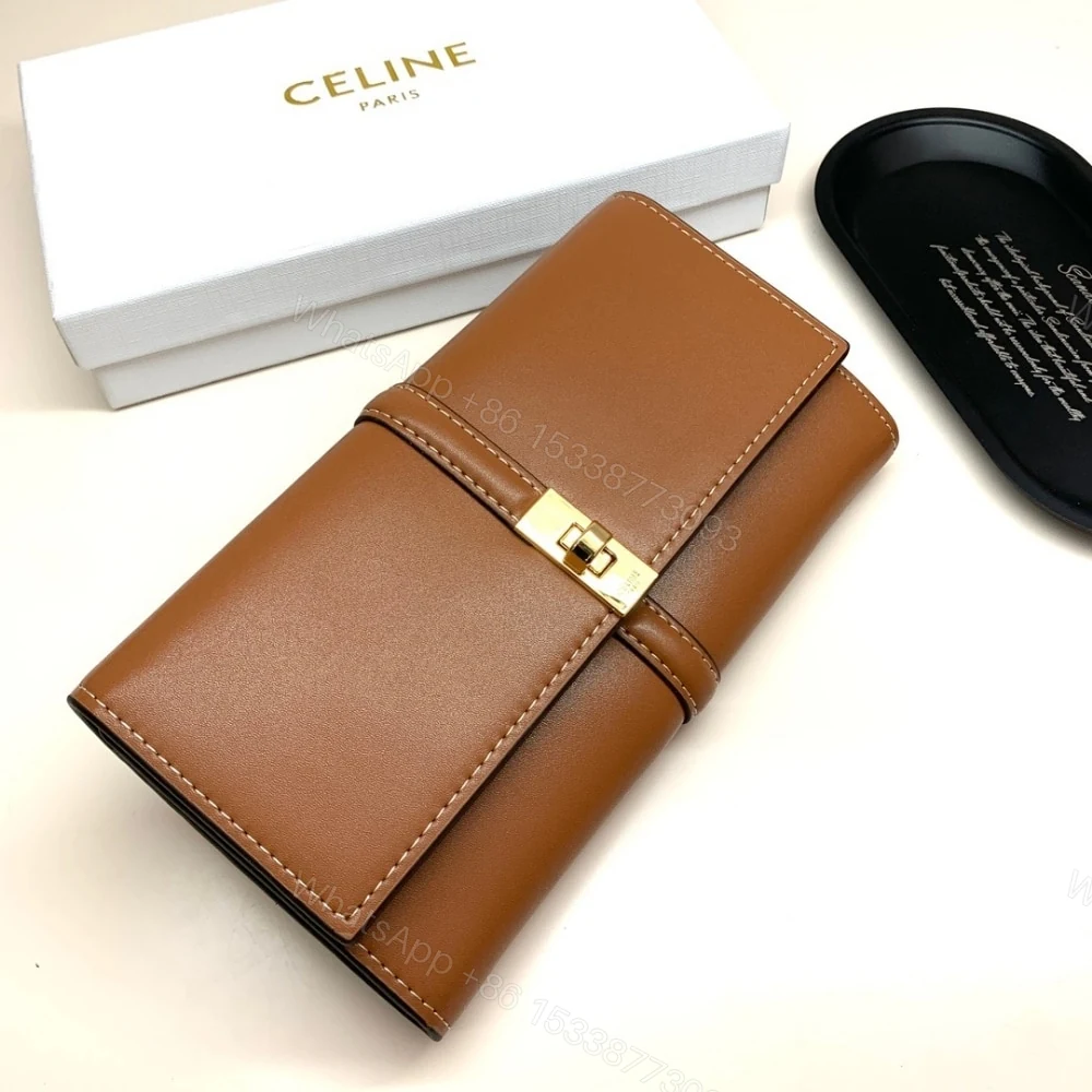 View 3 of CELINE LARGE WALLET 16 IN SATINATED TAN 19CM 10M033CQ7 04LU