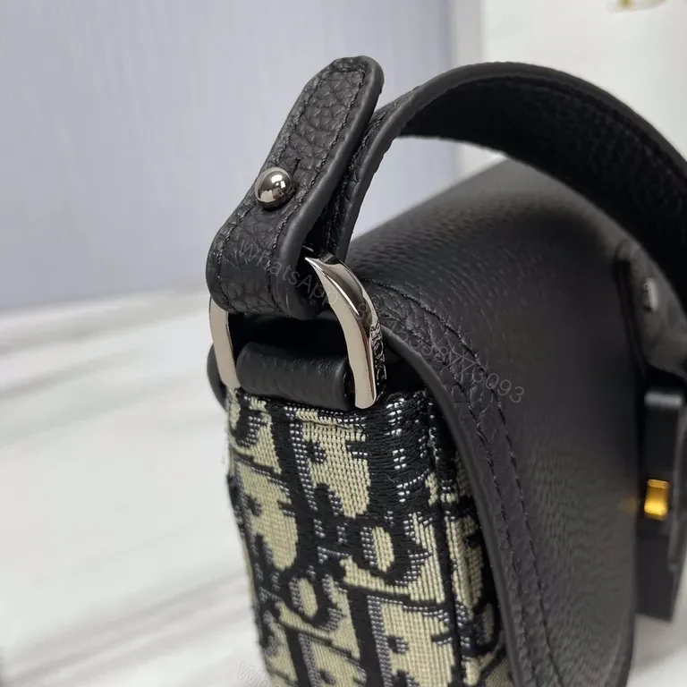 View 4 of Compact Dior-Inspired Crossbody: Elliptical Charm Bag