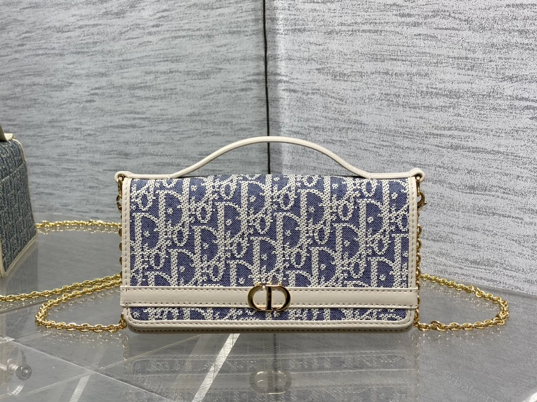 Dior高仿女款淺米老花鍊條包輕盈優雅夏日推薦款 — view 1