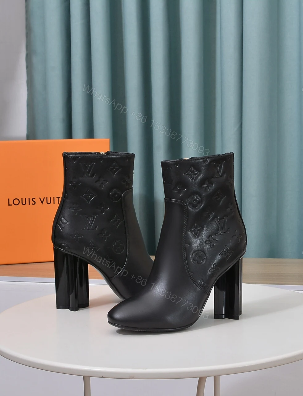 View 3 of LOUIS VUITTON SILHOUETTE ANKLE BOOT BLACK 1ADCLK