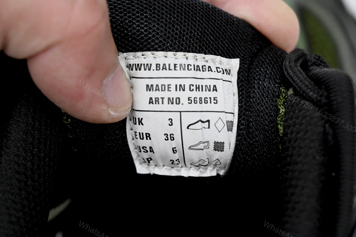 View 2 of Balenciaga Track 2 Sneaker Military Black 568614 W3AE1 2311