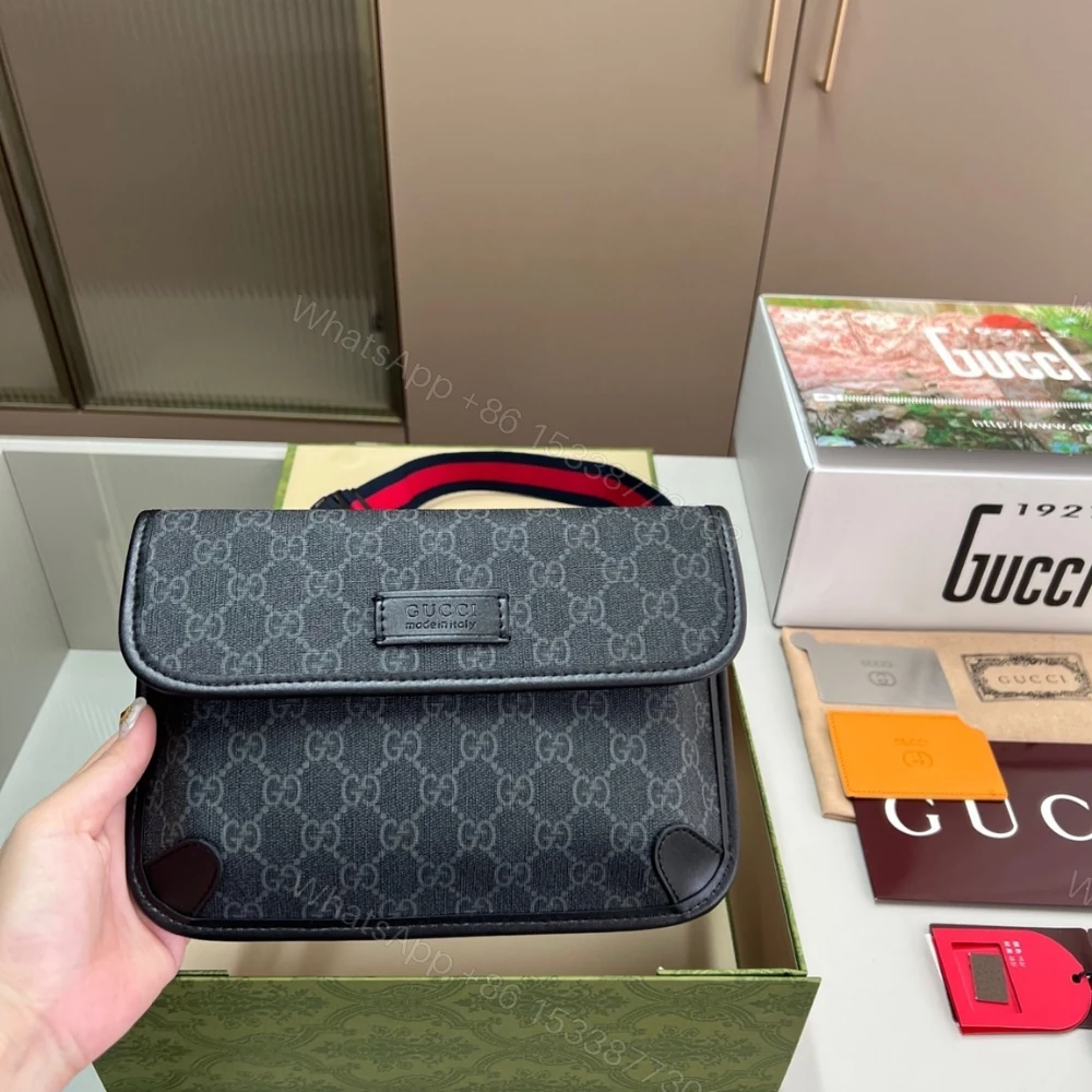 View 2 of Gucci GG Black Small Belt Bag Black Supreme Canvas 24Cm