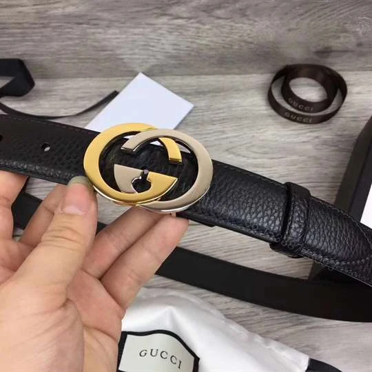 View 5 of GUCCI BELT WITH INTERLOCKING G BUCKLE – B36