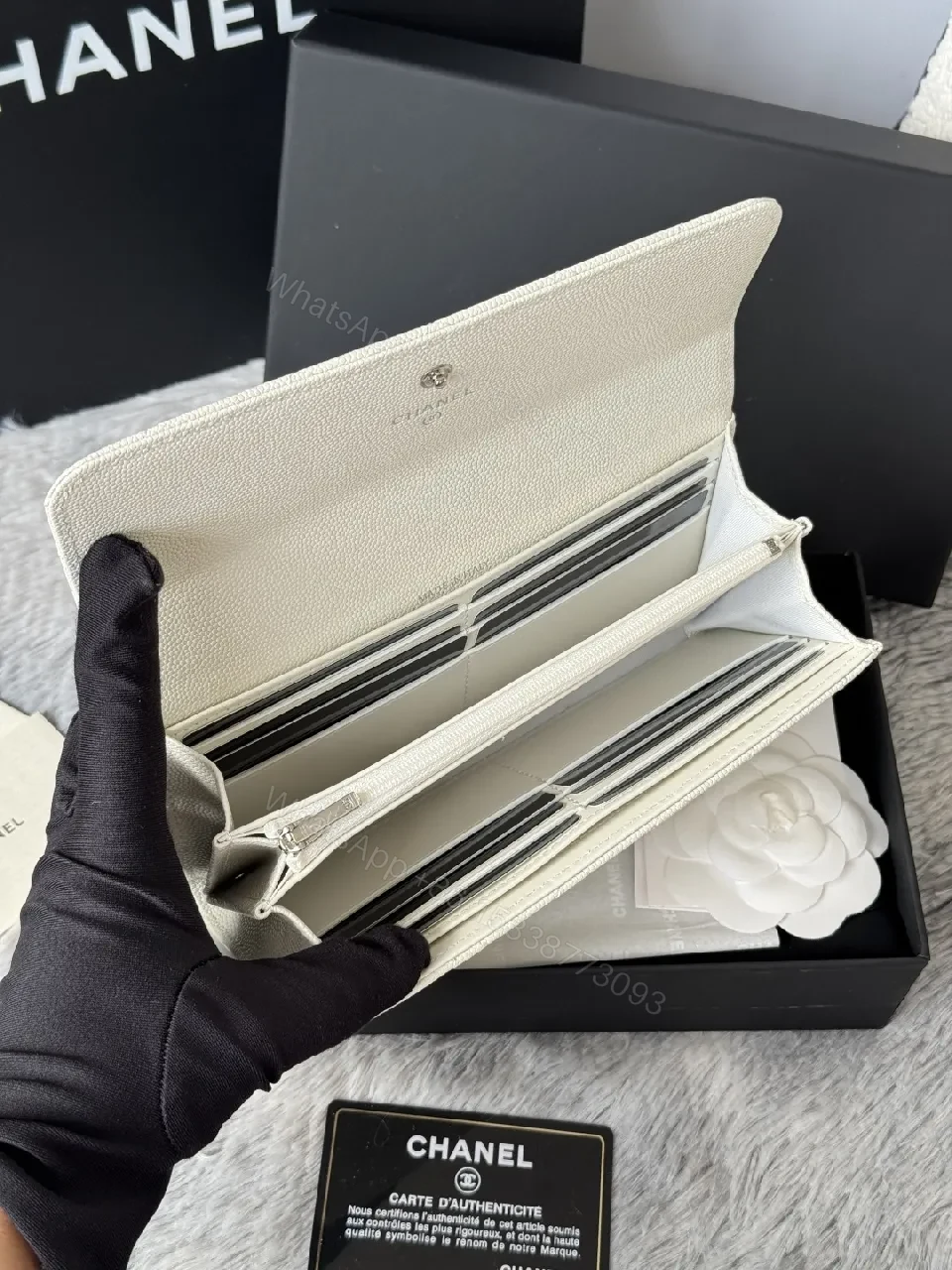 View 9 of Quilted Luxury Wallet: Subtle CC Hardware, Timeless Style