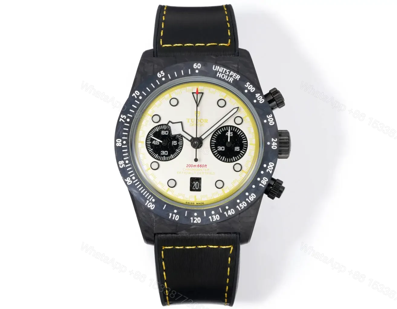Tudor R29 Biwan Series Yellow & Black Carbon Strap Limited Edition 42MM Premium M7937KN-0001 — view 1