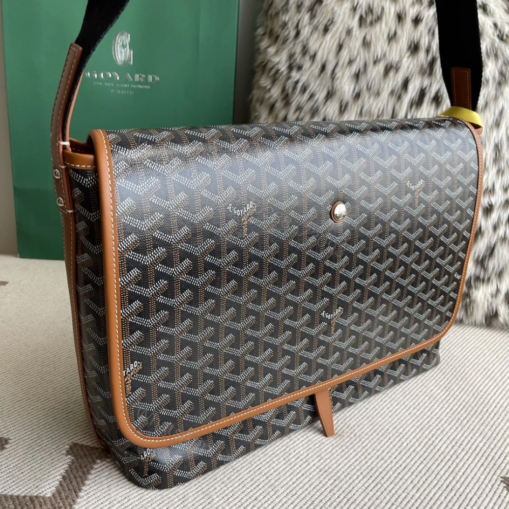 View 4 of 高仿Goyard*Capetien系列CAPETIE郵差包棕色中號免檢版