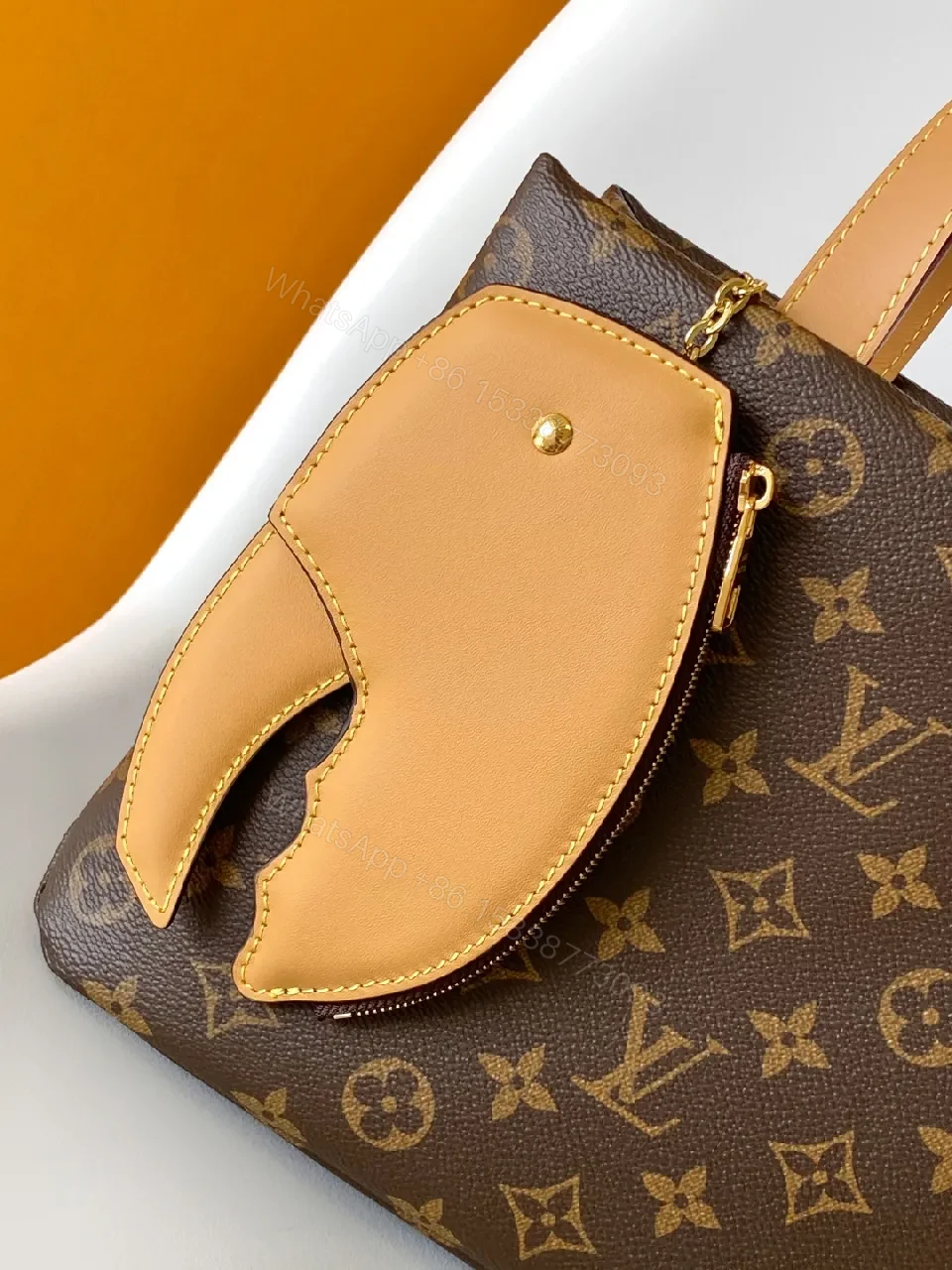 View 8 of Structured Monogram Canvas Tote: Modern Luxury, Everyday Versatility