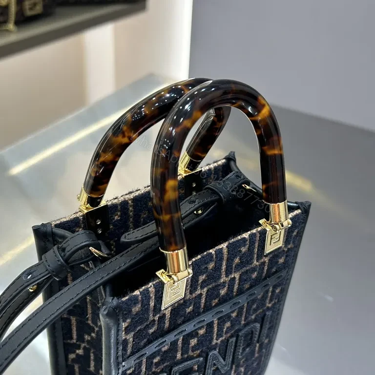 View 3 of Chic Monogram Mini Handbag: Luxe Texture & Structured Carry