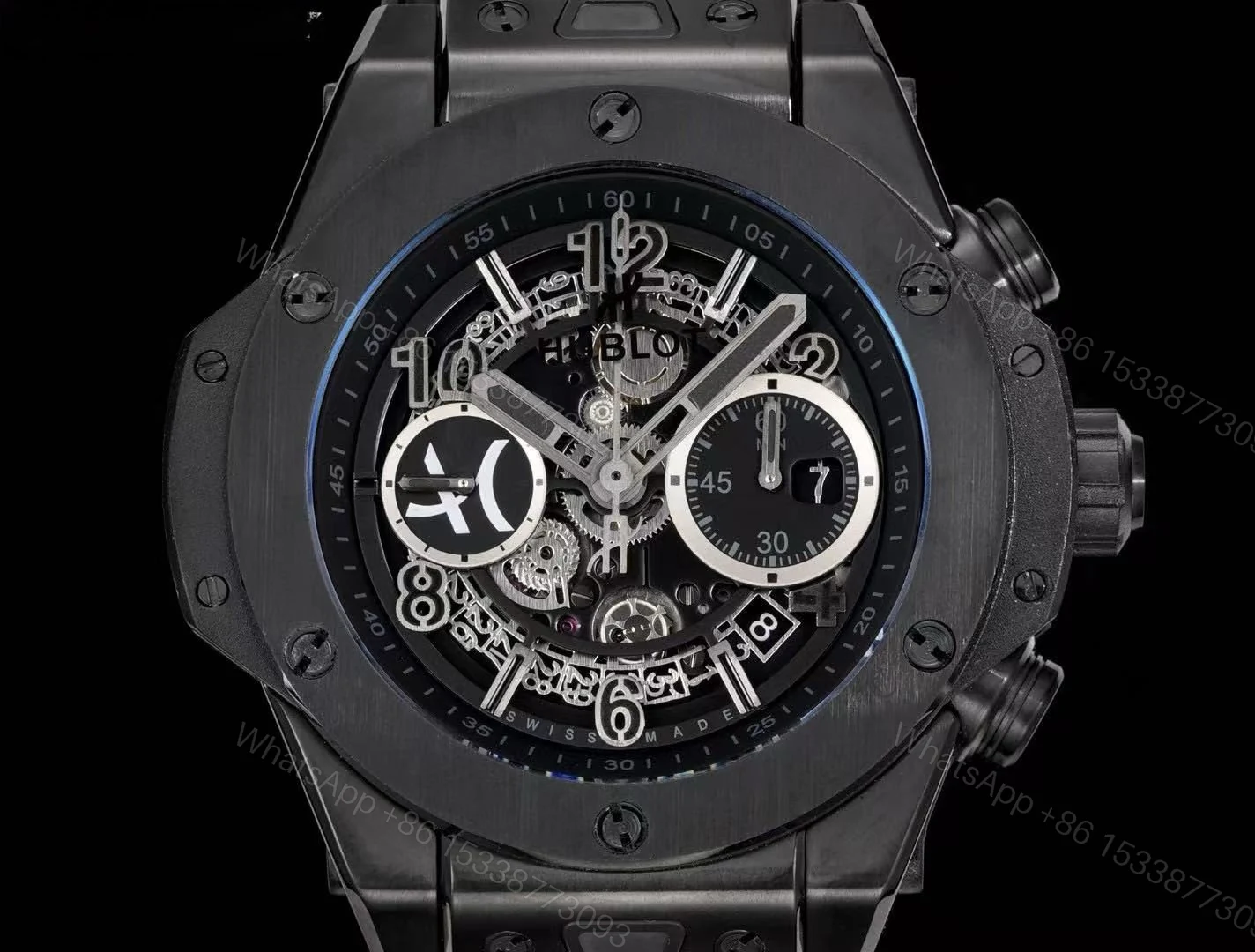 View 2 of All Black Watch Replica
