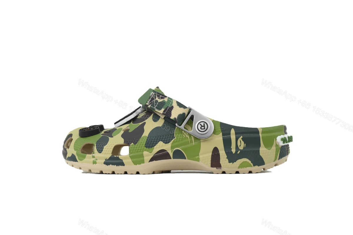 View 9 of BAPE x Crocs Classic Clog 'ABC Camo - green'