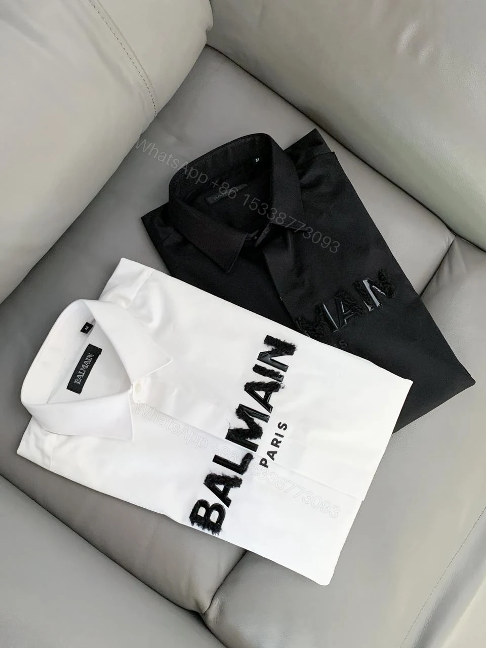 View 12 of Balmain Paris Cotton Lycra Premium Shirts First Copy | AAA+ Imported Replica
