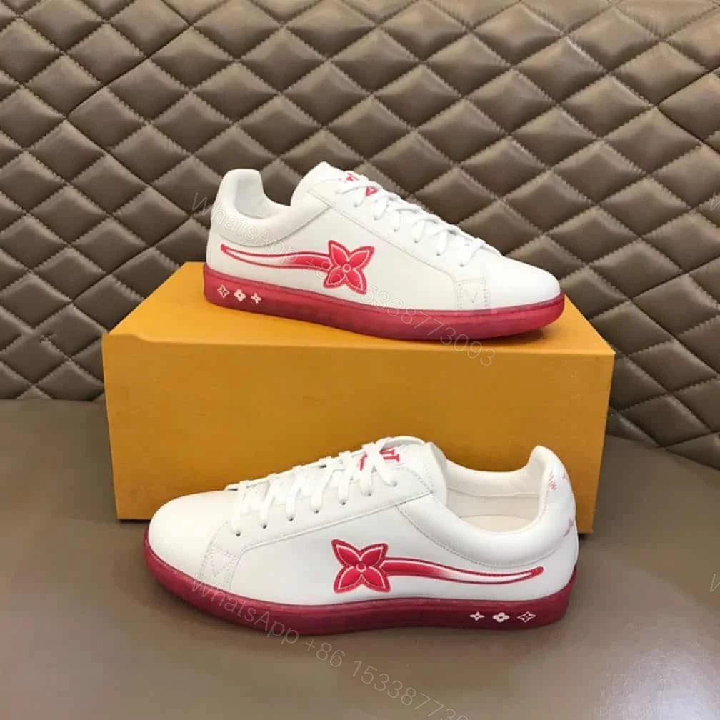 View 9 of Louis Vuitton Luxembourg Samothrace Trainers In Rouge – LSVT273