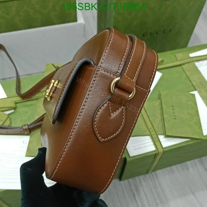View 4 of Gucci Horsebit Shoulder Bag with Brown Leather 645454