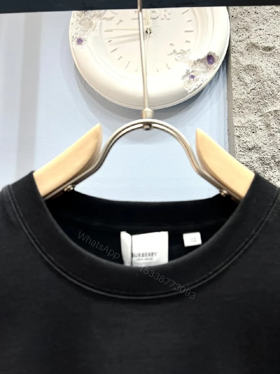 View 6 of Premium Cotton Graphic Tee - Black, Relaxed Fit, Bold Logo