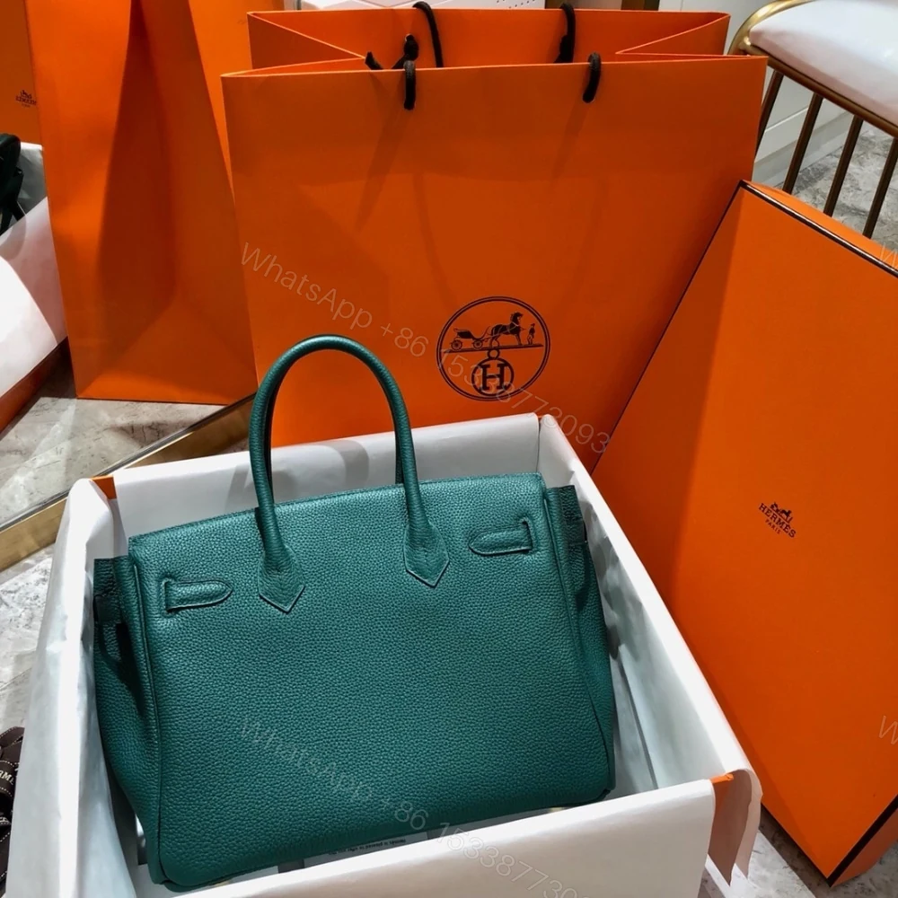 View 4 of Hermes Birkin 25 Bag Togo Malachite 25Cm