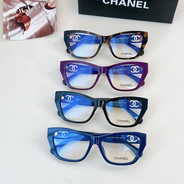 View 6 of Glossy Black Acetate Frames â€“ Modern Chanel-Inspired Luxury Eyewear