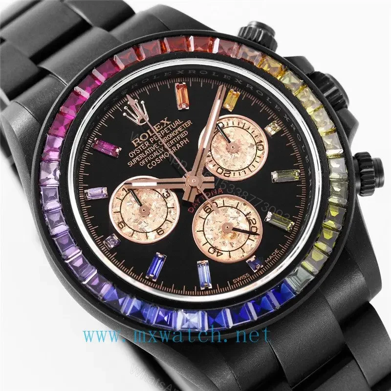 View 3 of Rolex Daytona Black DLC Diamond Watch