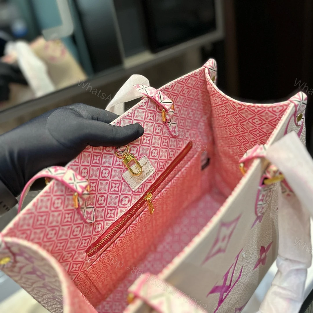 View 7 of LOUIS VUITTON BY THE POOL ON THE GO PM TOTE BAG PINK 34CM M22976