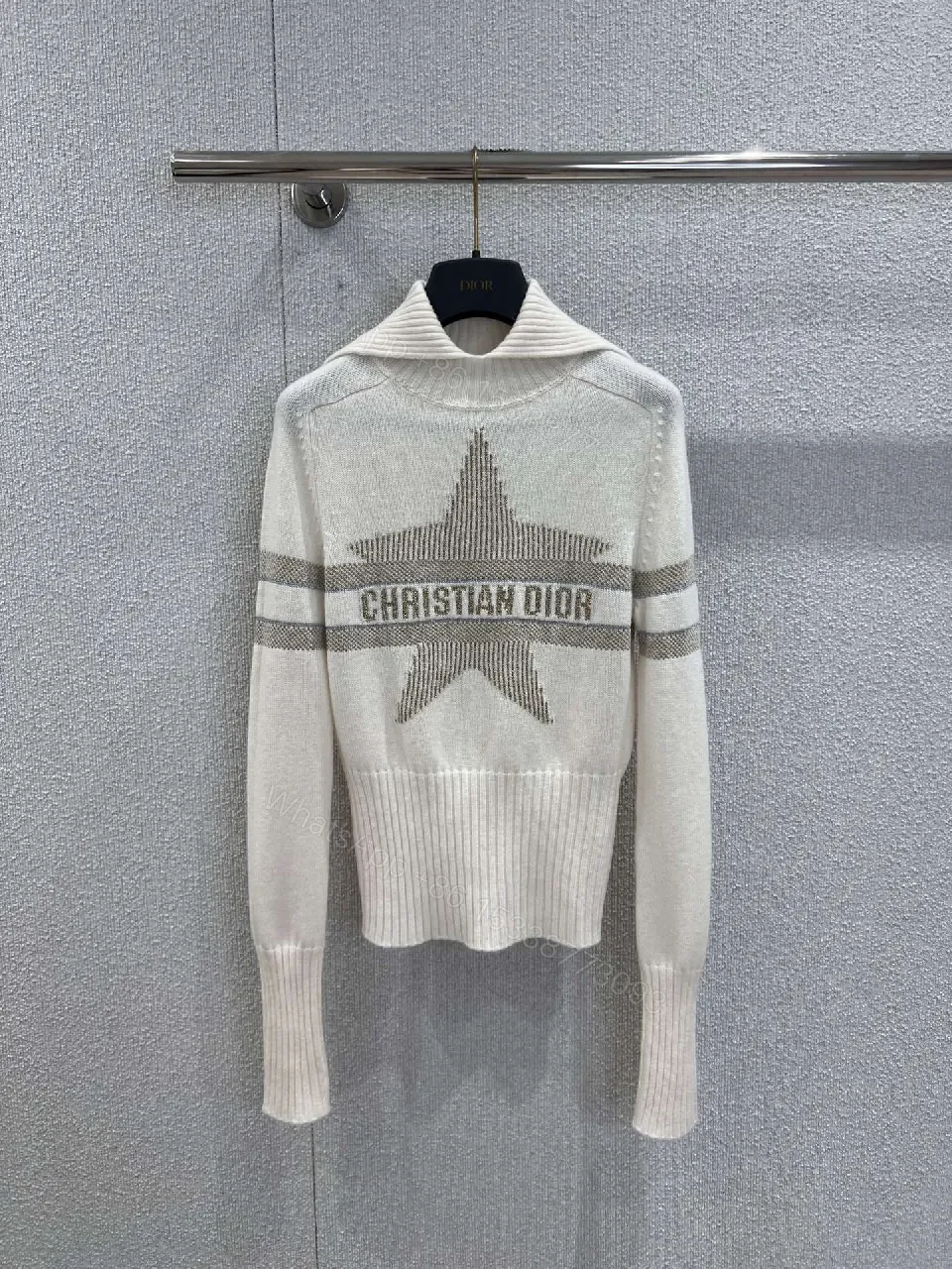 Lux Star Knit: Premium Textured Crewneck Sweater — view 1