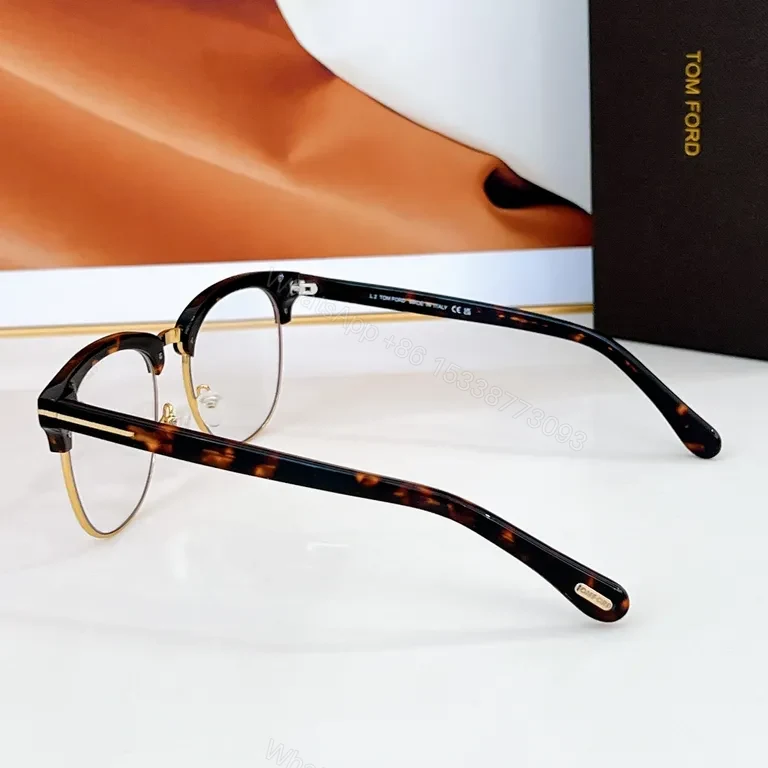 View 6 of Tom Ford Black & Silver Eyewear â€” Refined, Luxury Frame