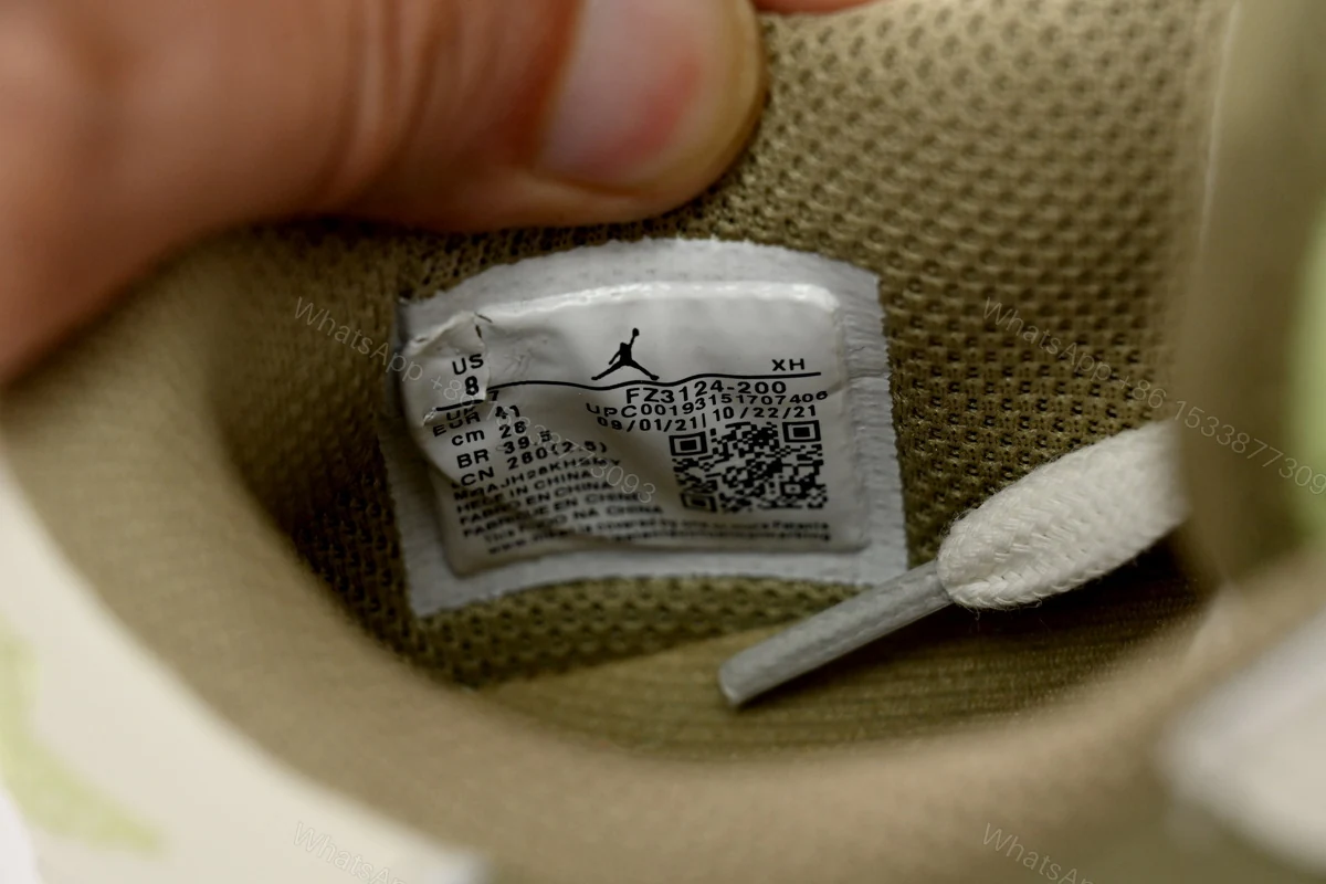 View 8 of Travis Scott x Air Jordan 1 Low Golf “Olive” FZ3124-200