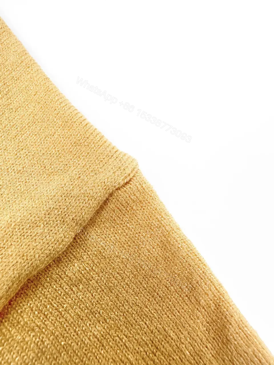 View 10 of Yellow Knit T-Shirt with Black Logo Embroidery, Minimalist Crewneck Top